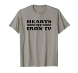 Hearts of Iron IV logo black Strategy Game T-Shirt