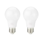 Amazon Basics Lot de 2 ampoules LED, culot à vis Edison E27, 8 W (équivalent à 60 W), blanc froid, Non Dimmable