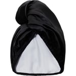 GLOV Hiustenhoito Kaksipuolinen satiininen mikrokuituinen hiusturbaani Hair Wrap Satin Black 1 Stk. (20,24 € / 1 Kpl)