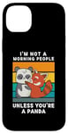 Coque pour iPhone 14 Plus Red Panda Je ne suis pas un Morning People à moins que tu ne sois un panda