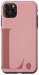 Coque pour iPhone 11 Pro Max Lettre L minimaliste personnalisable Girly