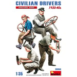 CIVILIANS DRIVERS 1930-40s KIT 1:35 Miniart Kit Diorami Modellino