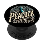 Fear The PEACOCK Shirt PEACOCKS PopSockets Adhesive PopGrip