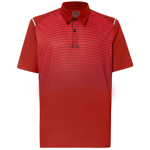 Oakley Short Sleeve Red Striped Mens Golf Polo Shirt 434229 80U - Size Small