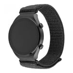 Fixed Samsung Galaxy Watch 22mm Armband Nylon Sporty Strap Grå