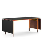 House of Finn Juhl - Nyhavn Dining Table, With Extensions, Walnut, Orange Steel - Matbord