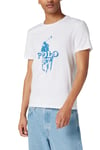 Polo Ralph Lauren Polo Player 67 Print T-Shirt Shirt Custom Slim Fit Tee New M