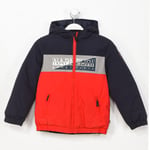 Napapijri Boys K AKY hooded jacket with zipper closure N0CIW9 boy - Multicolour - Size 8Y