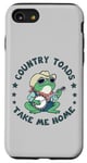 Coque pour iPhone SE (2020) / 7 / 8 Cool Cowboy Toad jouant de la musique, Country "Toads", Take Me Home