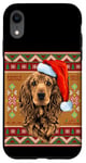 Coque pour iPhone XR Enjoy Christmas New Year Present T-shirt, Xmas Santa Dog Fun