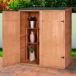 Stark - Armoire extérieur pour outils de jardin en bois à deux portes Shelduck