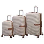 it luggage Encompass 3 Piece Hardside 8 Wheel Expandable Spinner Set, Cream, 3 PC Set, Encompass 3 Piece Hardside 8 Wheel Expandable Spinner Set