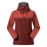 Berghaus Women's Deluge Pro Shell Rain Jacket | Durable | Breathable Coat, Burgundy Fawn/Red Rust 3.0, 18