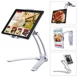 iPad / Tablet - Universal 2-i-1 justerbar hållare för bord/kök