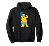 The Simpsons Marge and Flexing Homer Valentine’s Day Couple Pullover Hoodie