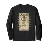 The Hanged Man Frog Tarot Style Graphic, Cool Novelty Frog Long Sleeve T-Shirt