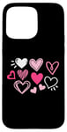 iPhone 15 Pro Max Cute Happy Valentines Day Cute Love Heart Pattern Women Kids Case