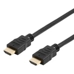 DELTACO flexibel HDMI-kabel, 4K UltraHD i 30Hz, 5m, svart