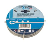 Posamo - Cable acier-Galv. 3mm a 10m (Par 5)