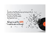 Wee Blue Coo Quote Sometimes Music Lyrics You've Got Love Typograph Wall Art Print