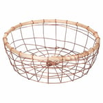 Villa d'Este Home Tivoli Grand panier rond 34 cm en fer et bois, La cuisine