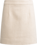 Alexandra Skirt - Cream Herringbone