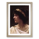 Big Box Art William Adolphe Bouguereau Irene Framed Wall Art Picture Print Ready to Hang, Oak A2 (62 x 45 cm)