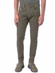 DIESEL Hommes Jean Coupe Slim D - Strukt  Vert Kaki Taille 26W A01014-069WD