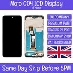 Motorola Moto G04 XT2421-2 Replacement LCD Touch Screen Display Digitizer +Frame