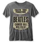 The Beatles Unisex Adult Carnegie Hall Burnout T-Shirt - XXL