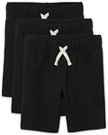 The Children's Place Boys' French Terry Shorts, Pack of Three Casual, Black, Medium