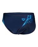 Arena Men's Graphic Swim Briefs Navy