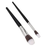 2pcs Blush Highlighter Makeup Brush Soft Hair Setting Powder Brush Cosmetic TDM