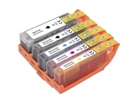 Renkforce Bläckpaket Ersätter Canon Pgi-570 + Cli-571 (0372C004) Kompatibel Svart, Fotosvart, Cyan, Magenta, Gul Rf-I-C-570/1Xlbkcmy5pk Rf-5655916