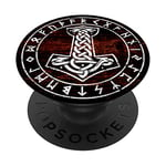 Mjolnir Thor Hammer Viking Norse Mythology PopSockets PopGrip: Swappable Grip for Phones & Tablets