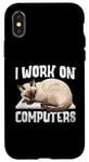 iPhone X/XS I Work On Computers Siamese Cat Meezer Case