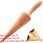 9.45 in Ice Cream Cone Mould Wooden Wooden Waffle Cone Roller  For DIY Tools