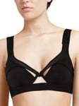 Chantal Thomass Womens Sharp T-Shirt Bra - Black Nylon - Size 32A