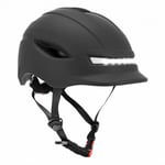 Casque velo-trottinette adulte urbain-city cp02 noir eclairage integre taille 59