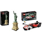 LEGO 21042 Architecture Statue of Liberty Model Building Kit, Collectable New York Souvenir Set & 76916 Speed Champions Porsche 963, Model Car Building Kit, Racing Vehicle Toy for Kids