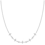 ANIA HAIE SILVER SPARKLING STAR STATION NECKLACE N064-04H