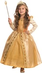 Dress Up America Majestueux Costume de Princesse Dorée pour Filles - Beau Costume pour Jeu de Rôle - Robe de Bal Dorée pour Enfants