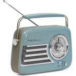 MADISON Madison Retro Radio m. Bluetooth og FM (Blå)