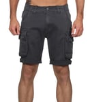 Alpha Industries Mens Crew Cargo Shorts, Vintage Grey, 32 UK