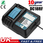 For Makita 18V Battery Charger DC18RF DC18RC DC18RD BL1830 BL1840 BL1850 BL1860B