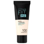 Maybelline Fit Me Matte & Poreless Foundation Warm Ivory 100