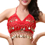 Belly Dance BH Performance Topp RÖD Red