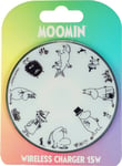 Moomin 15W trådløs lader (sort/hvit)