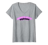 Womens Daddy's Little Squishy - Cute Kawaii T-Shirt Design V-Neck T-Shirt