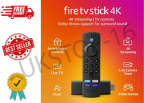 Fire TV Stick 4K, Watch TV and Movies in Vibrant 4K Ultra HD, Dolby Atmos Suppor